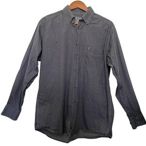 Panhandle Tuf Cooper Performance Geometric Western Vented Button Up Shirt Size M